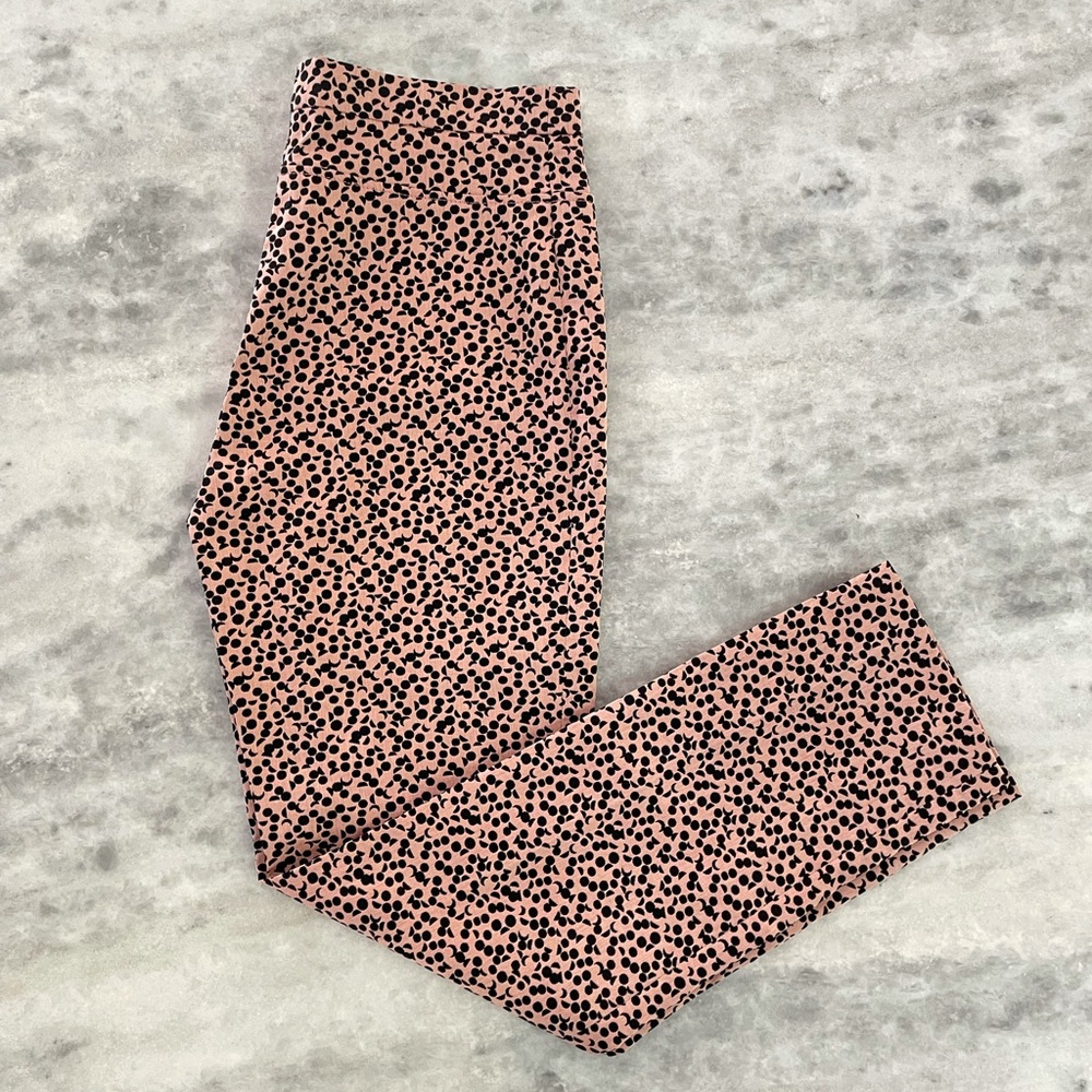 AKRIS Punto Franca Luna Dot Print Jacquard Pants Dress Pants straight leg